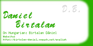 daniel birtalan business card
